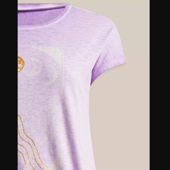 Torrid Moon Phase Relaxed Fit Super Soft Slub Crew Neck Dolman Banded Foil Tee - Picture 3 of 8